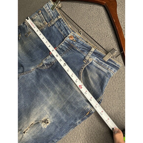Dsquared2 Jeans Mens 32 Blue Distressed Slim Fit Denim Italy - Picture 14 of 16